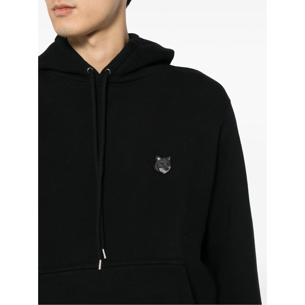 Maison Kitsuné Vos Hoofd Patch Comfort Hoodie Black Heren