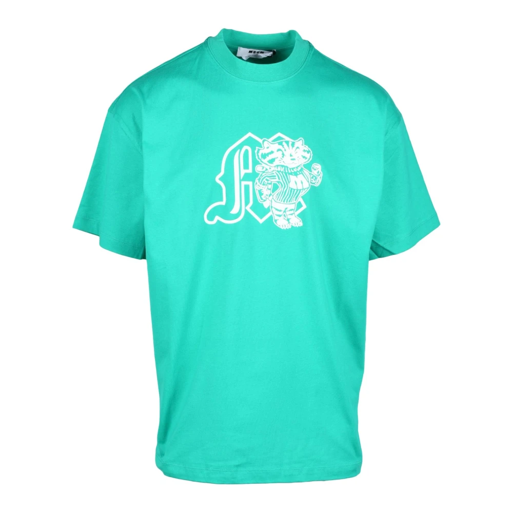 Msgm - Tops > T-Shirts - Green - Msgm - Modalova