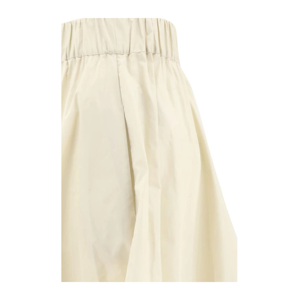P.a.r.o.s.h. A-Lijn Nylon Rok met Zakken Beige Dames