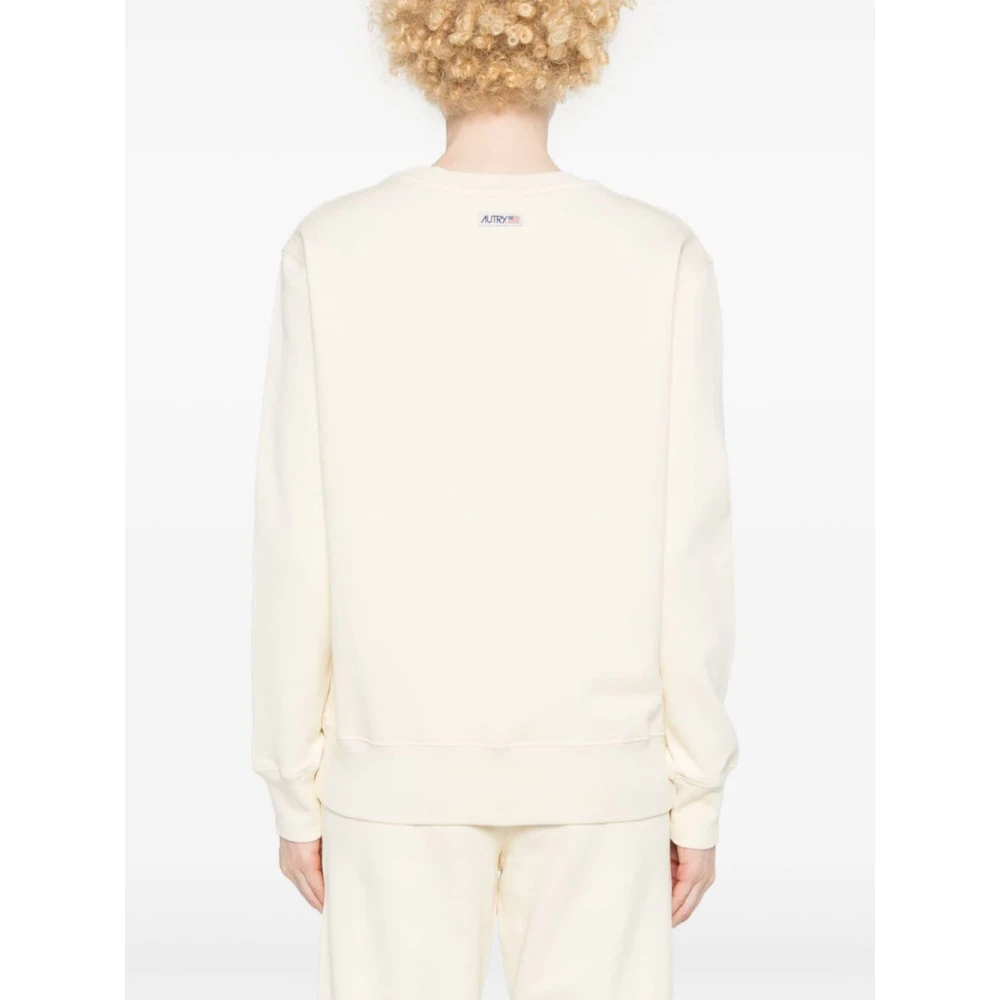 Autry Vintage Wit Jersey Sweatshirt White Dames