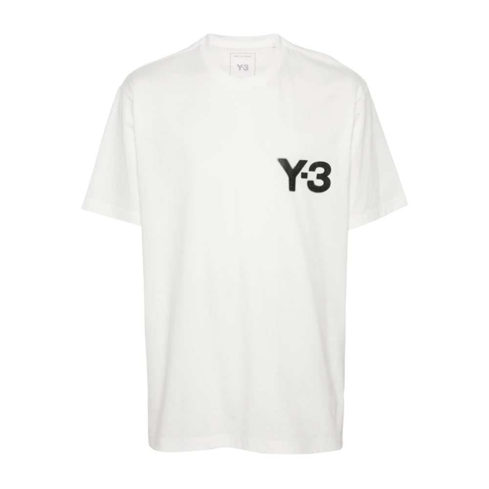 Y-3 Reflecterend Logo T-shirt White Heren