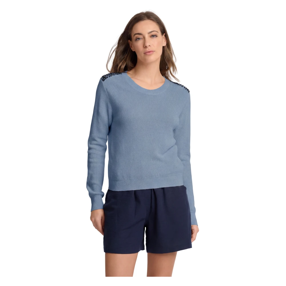 Kocca Blue Round-Neck Knitwear, Female, Xs, Jumper Naum
