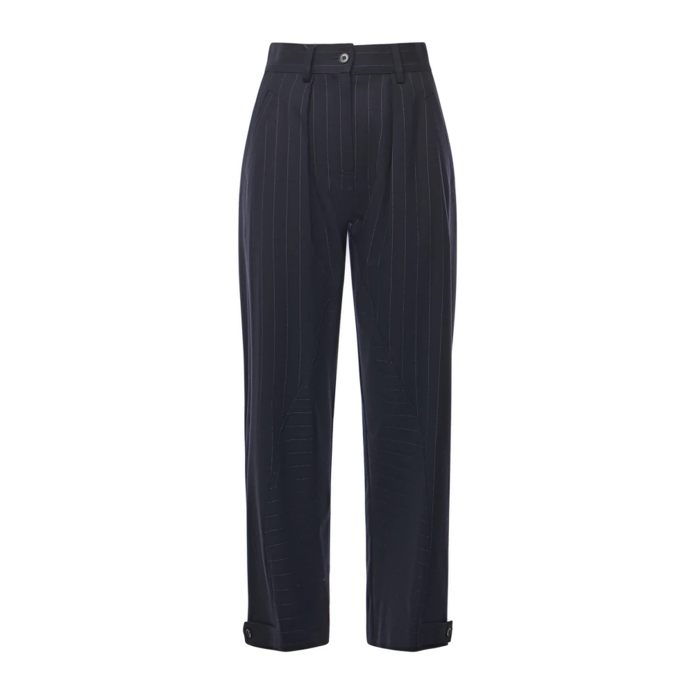 Pinko Women's Blue Wide Trousers, S, Pastasfoglia Trousers