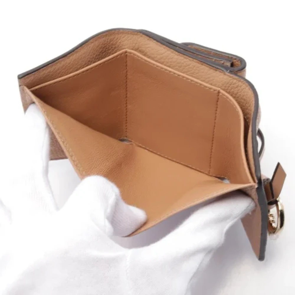 Chloé Pre-owned Leather wallets Brown Dames