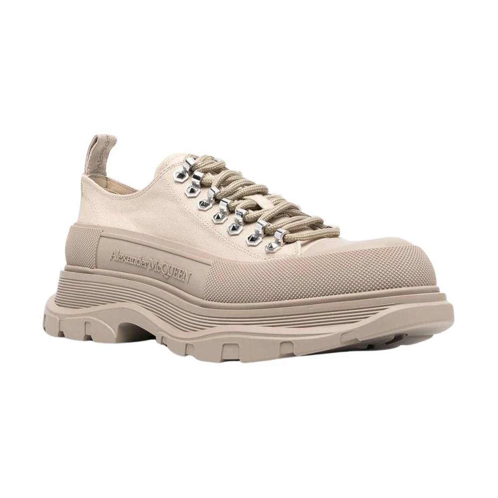 Alexander McQueen Stijlvolle Sneaker voor Trendy Looks Heren Schoenen Beige