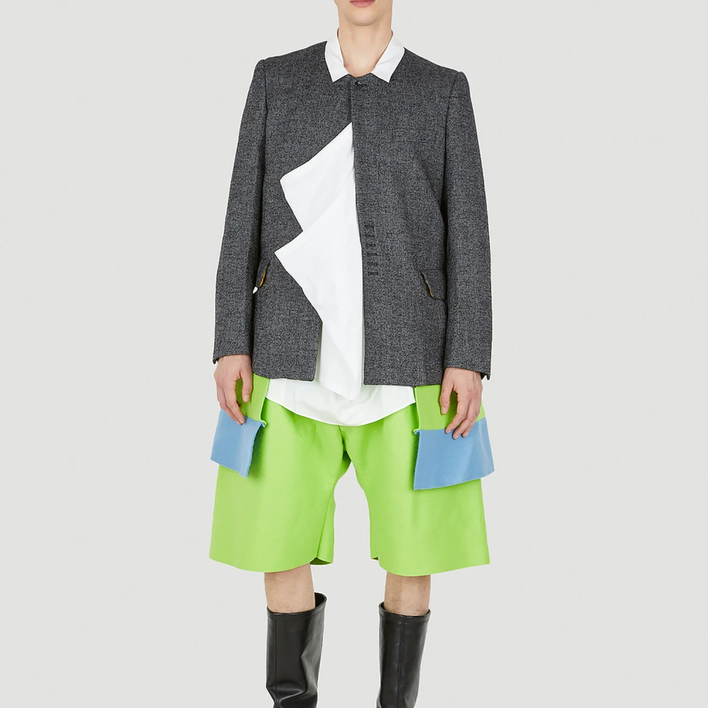 Comme des Garçons Gedrapeerd Overhemd White Heren