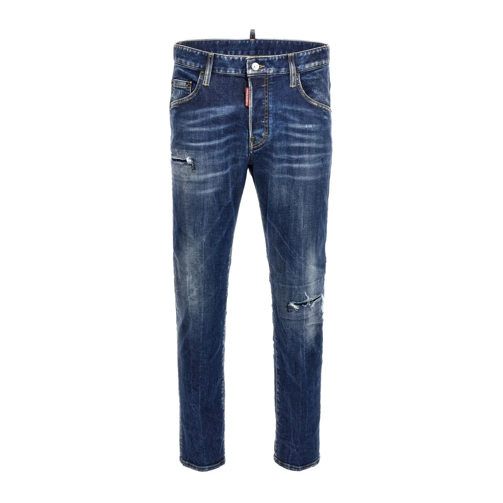 Dsquared2 Men's Blue Slim Fit Jeans, Xs, Stylish Denim Jeans Trousers