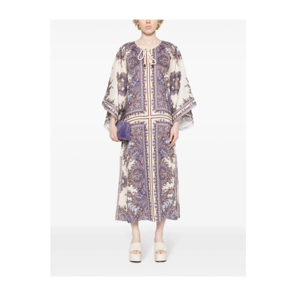 Zimmermann Paarse Jurk voor Vrouwen Aw24 Multicolor Dames