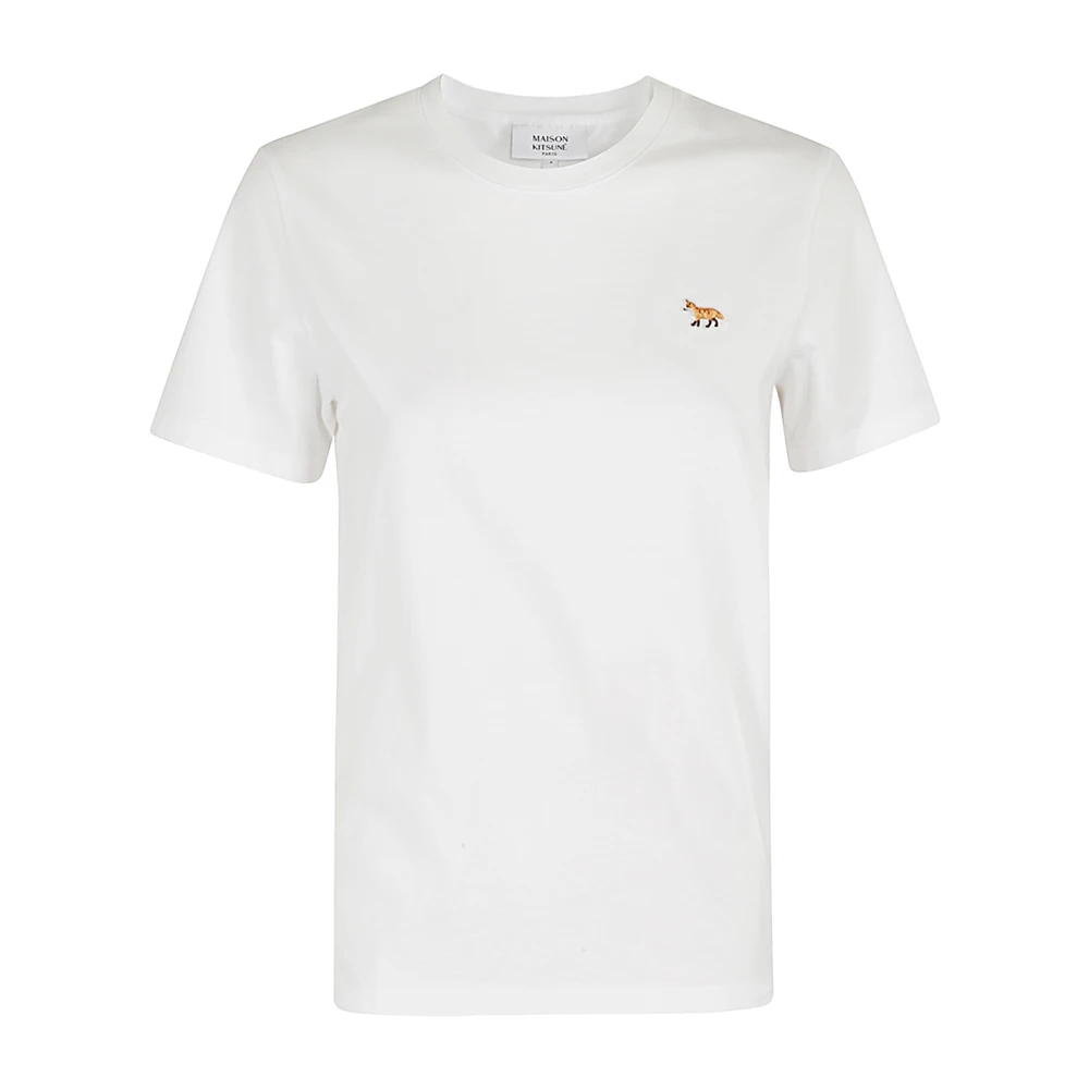 Maison Kitsuné Schattig Fox T-shirt White Dames