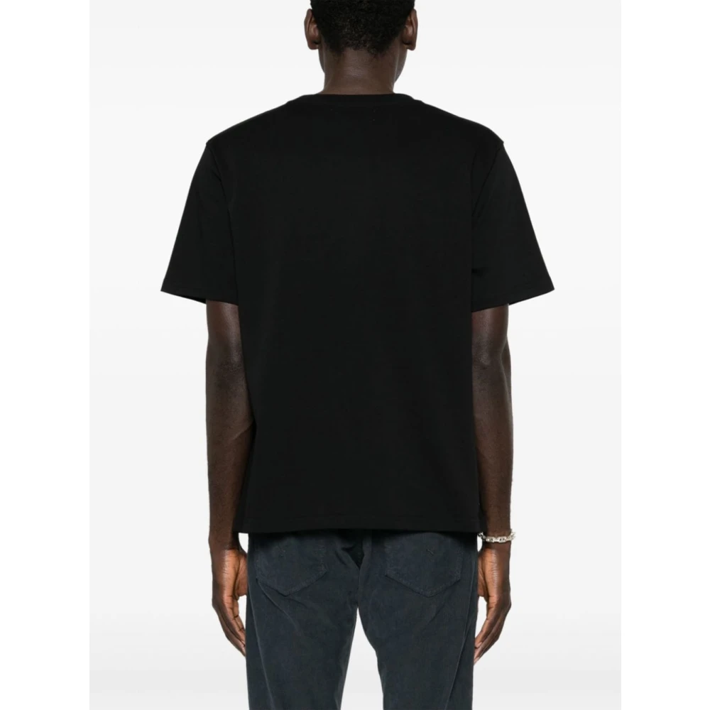 Fiorucci Zwart Mond Logo T-shirt Black Heren