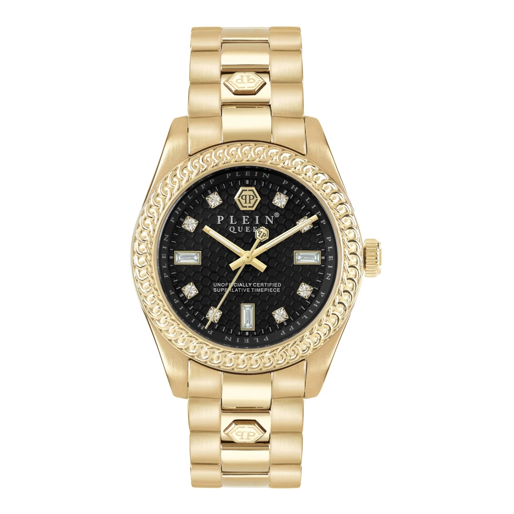 Philipp Plein Donna Giallo Reloj Para Mujer Queen Crystal