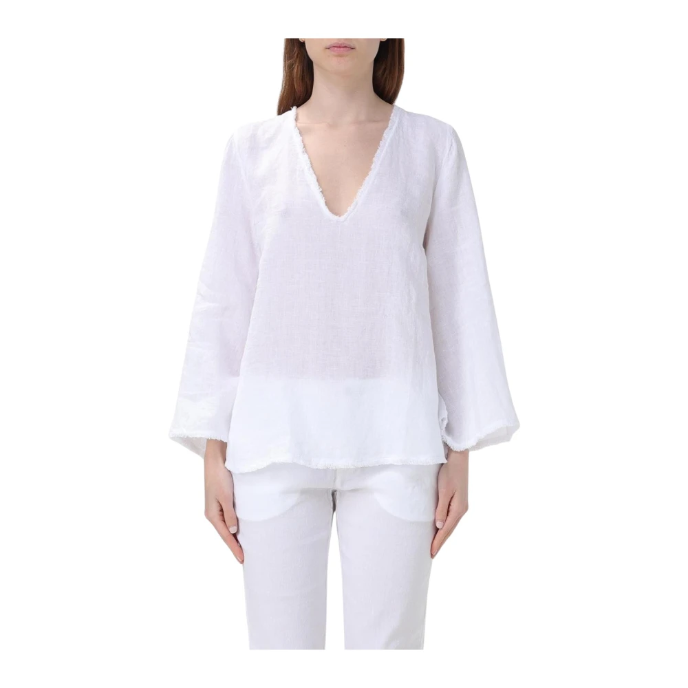 Blouses & Shirts > Blouses - - 120% Lino - Modalova