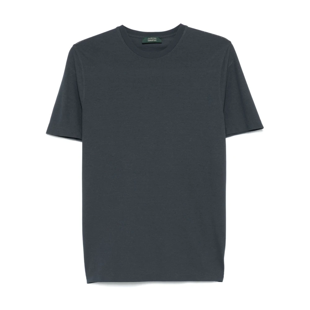 Zanone Grijze T-shirt voor mannen Gray Heren