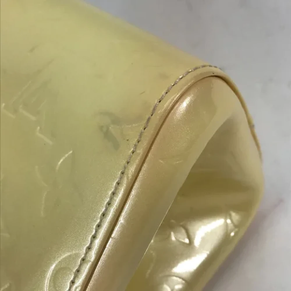 Louis Vuitton Vintage Pre-owned Cotton louis-vuitton-bags Yellow Dames