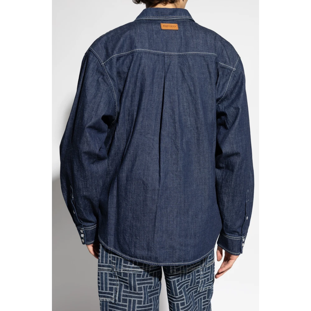 Kenzo Denim overhemd Blue Heren
