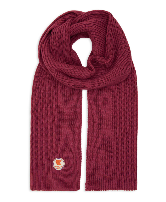 echarpe-unisexe-fuchsia-unie-a-cotes