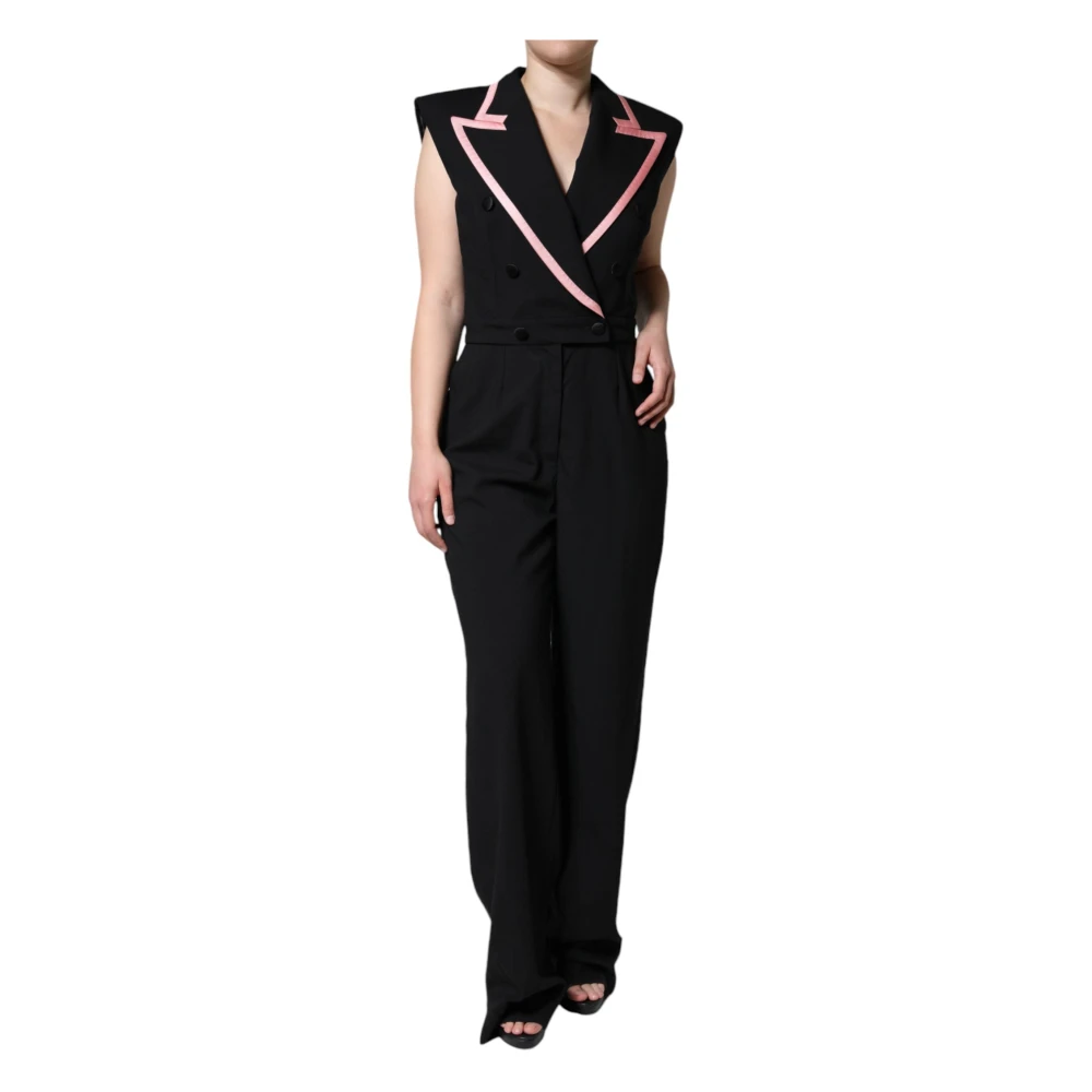 Dolce & Gabbana Women's Black Jumpsuits, M, Sleeveless Jumpsuit Dress