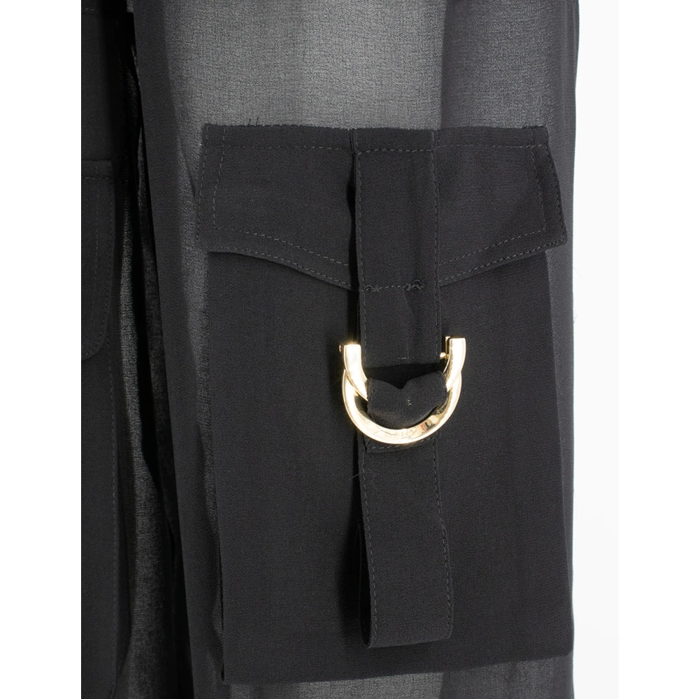 pinko Utility Cargo Broek Black Dames