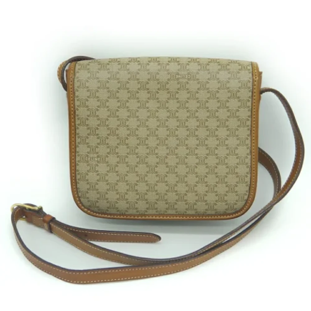 Celine Vintage Pre-owned Fabric celine-bags Green Dames