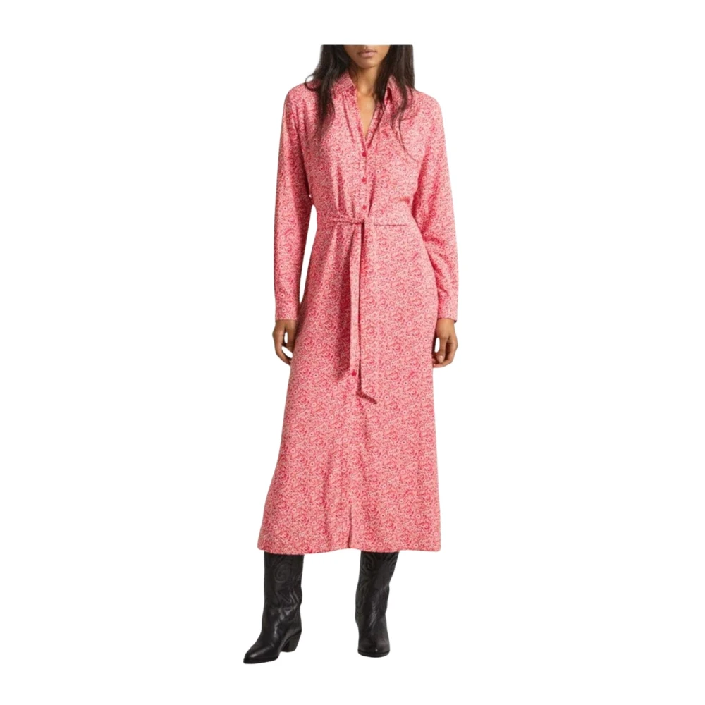 Pepe Jeans Women's Pink Shirt Dresses, S, Shirt Dress