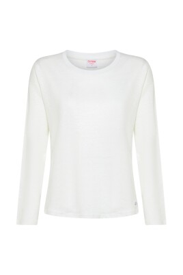 linned-t-shirt-til-kvinder-med-logo