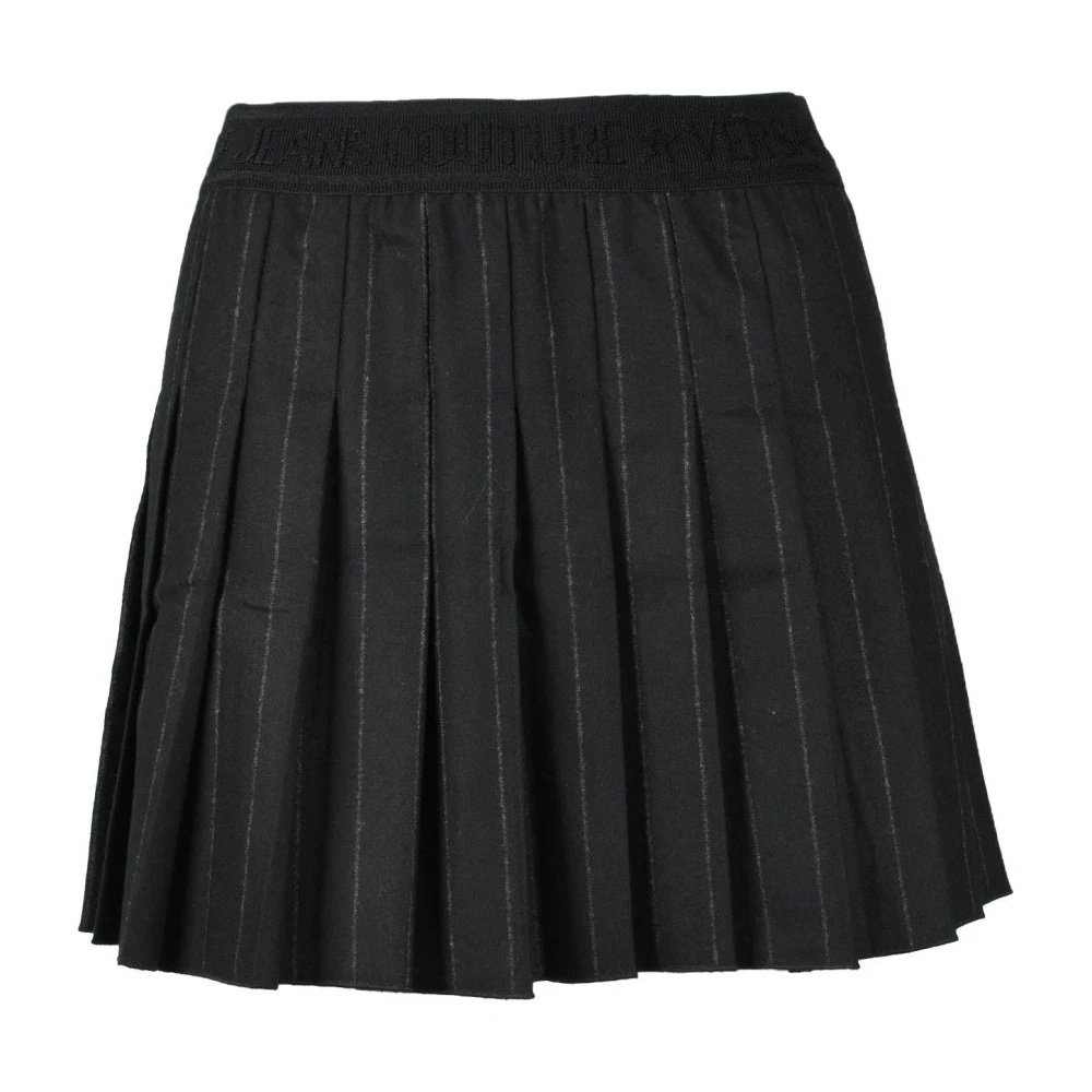 Versace Jeans Couture Elegante Lana Mix Rok Black Dames