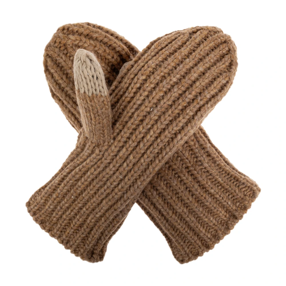 Ugg Handschoenen met logopatch Beige Dames