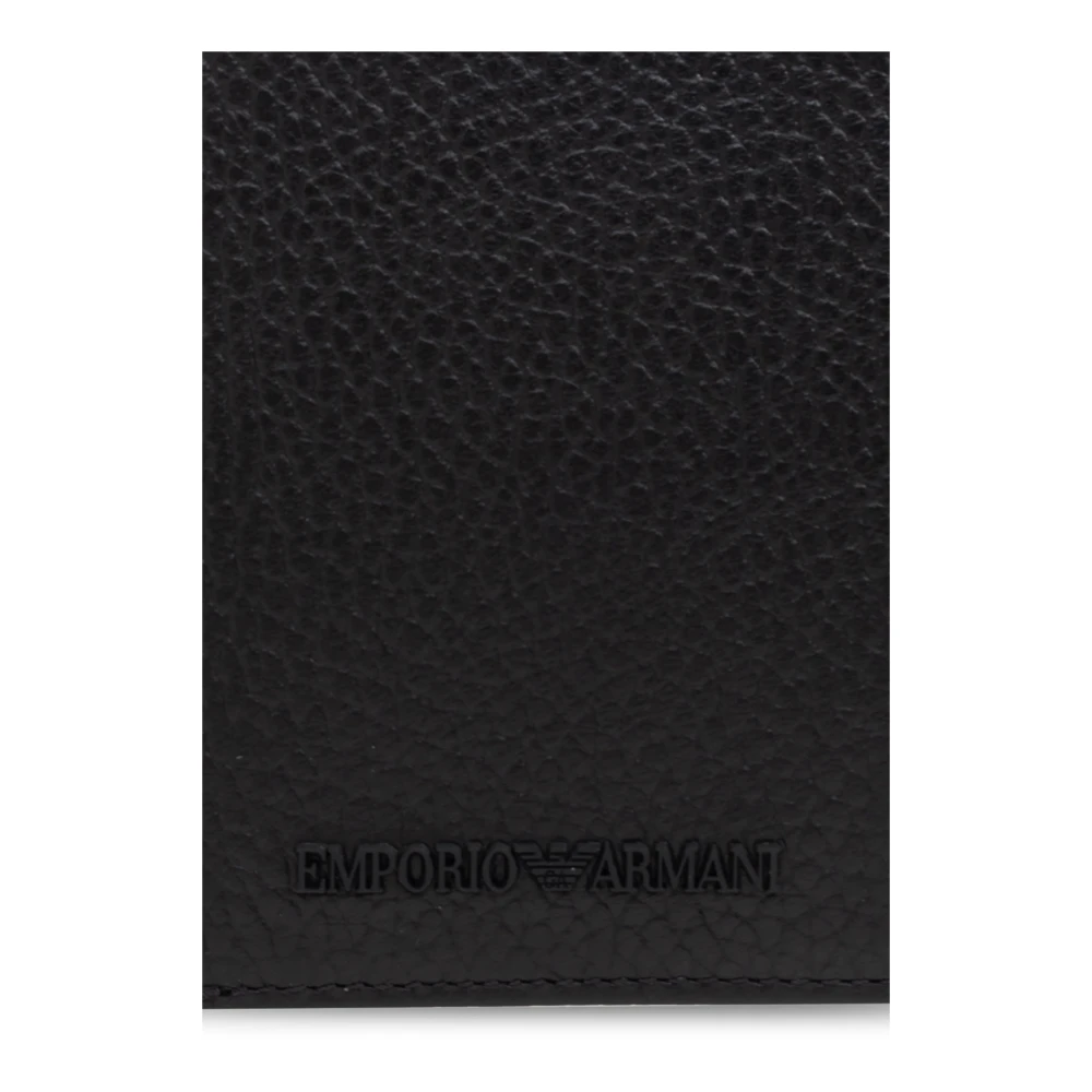 Emporio Armani Opvouwbare kaarthouder Black Heren