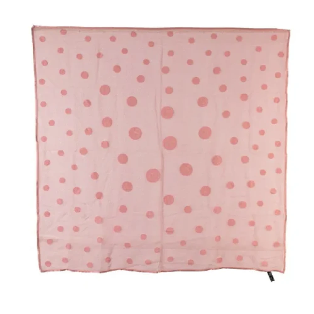 Dior Vintage Pre-owned Silk scarves Pink Dames