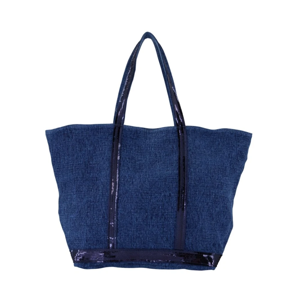 Vanessa Bruno Women's Blue Linen Shopper Bag - Shopping Bags - One Size - Bags