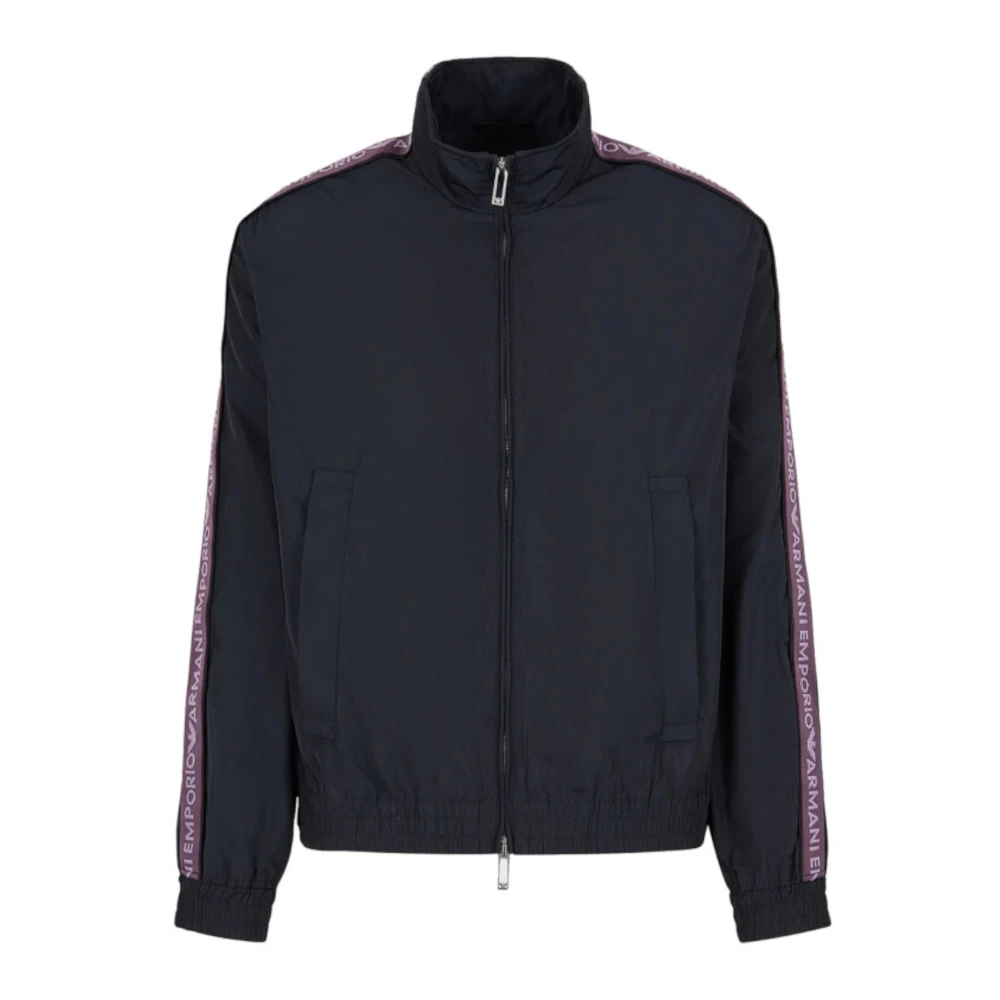 Emporio Armani Mannelijk Blauw Jassen Heren, L, E Bomberjack Voor Mannen