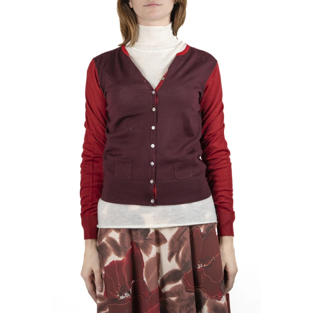 Maliparmi Stijlvolle Gebreide Top Aw24 Collectie Red Dames
