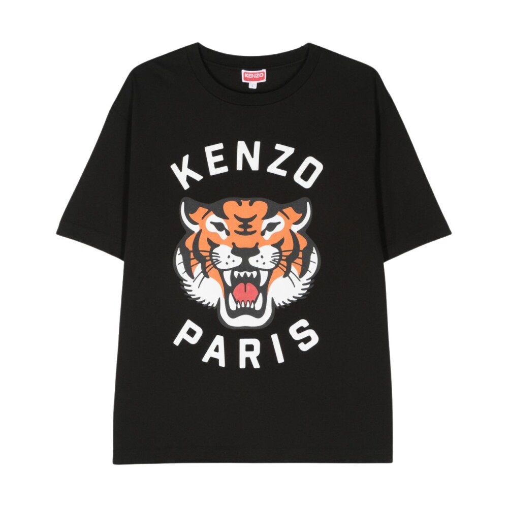 Black Tiger Head Logo T shirt Kenzo Women s Fashion Miinto