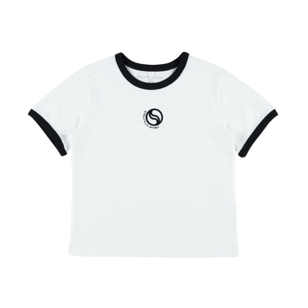 Stella Mccartney Girls White Kids Short Sleeve T-Shirts, 4 Y, Short Sleeve T-Shirt With Logo