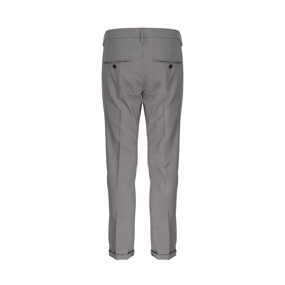 Dondup Grijze Katoenen Broek met Slim Fit Gray Heren