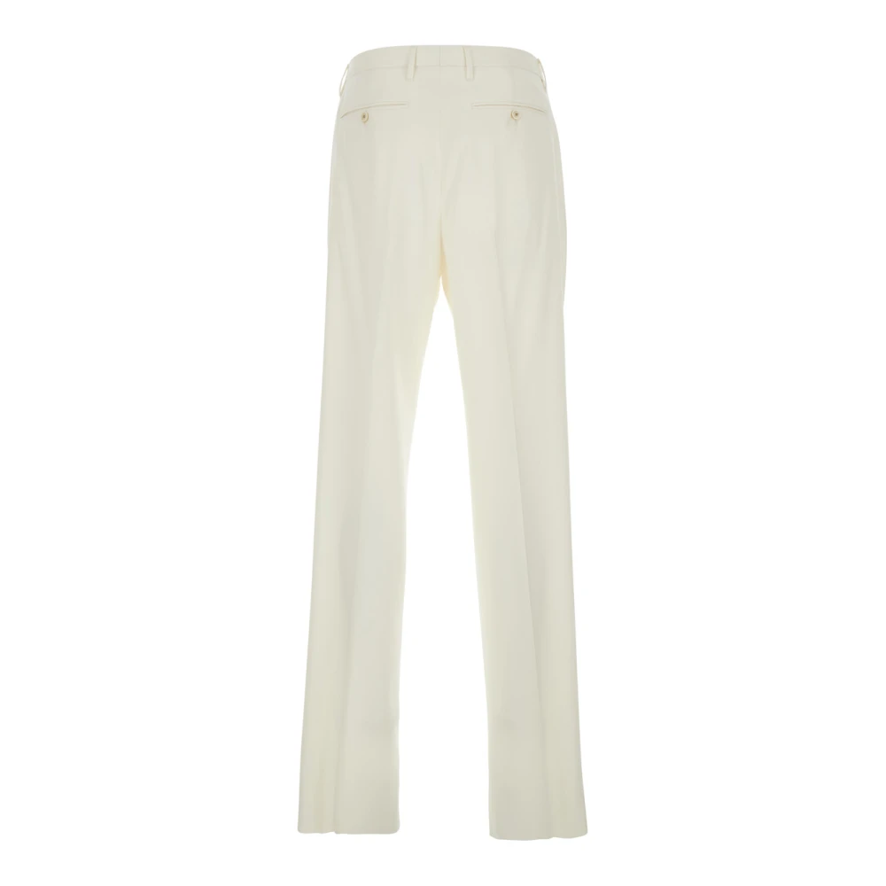Lardini Witte op maat gemaakte broek met dubbele pence White Heren