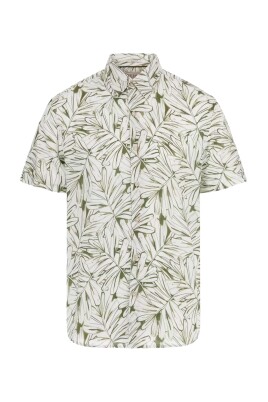 chemise-verte-a-manches-courtes-avec-imprime-all-over
