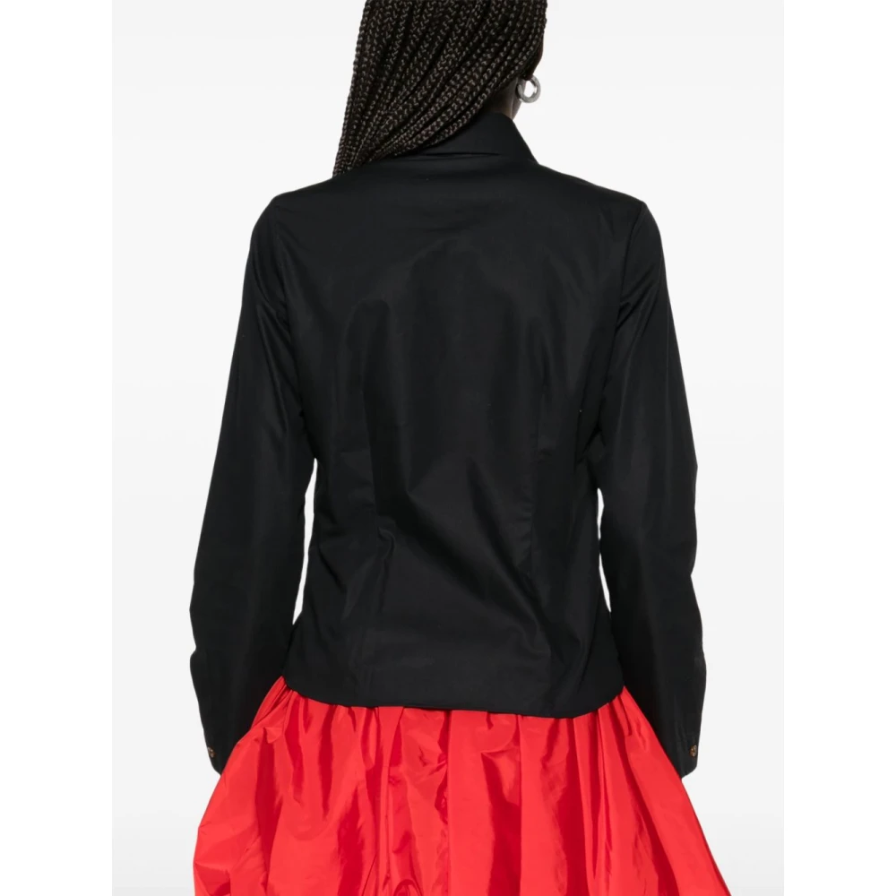 Vivienne Westwood Zwarte Button-Up Shirt met Orb Logo Black Dames