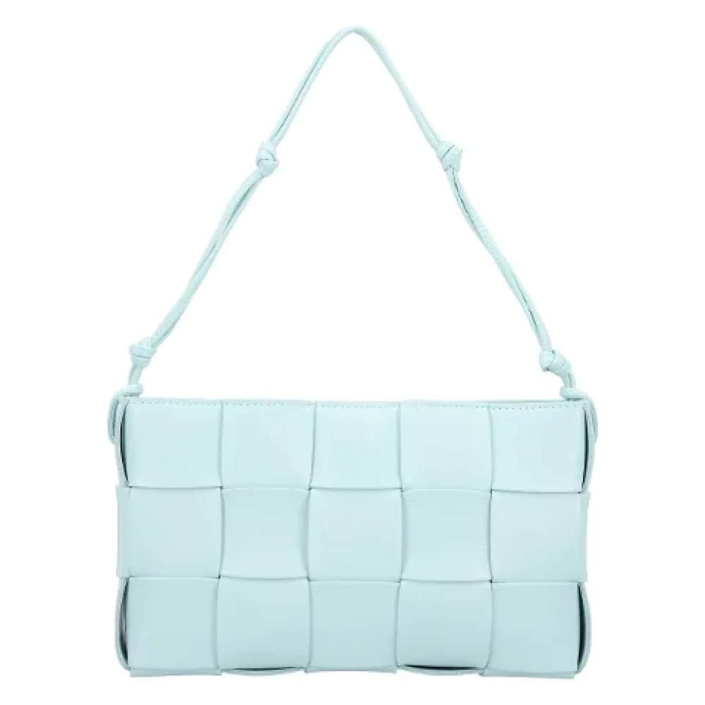 Bottega Veneta Leather crossbody-bags Blue Dames