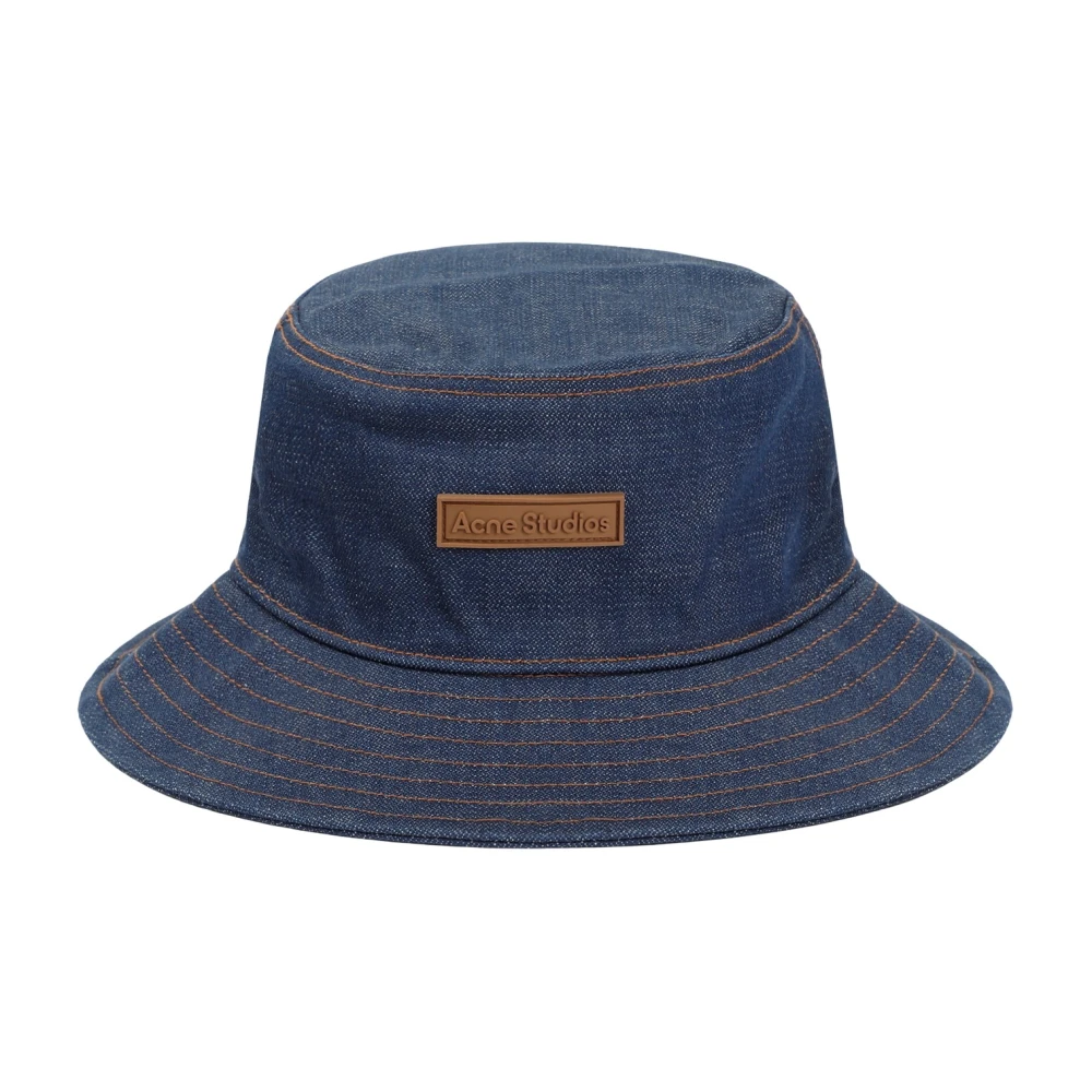 Acne Studios Indigo Blue Bucket Hat Blue Heren
