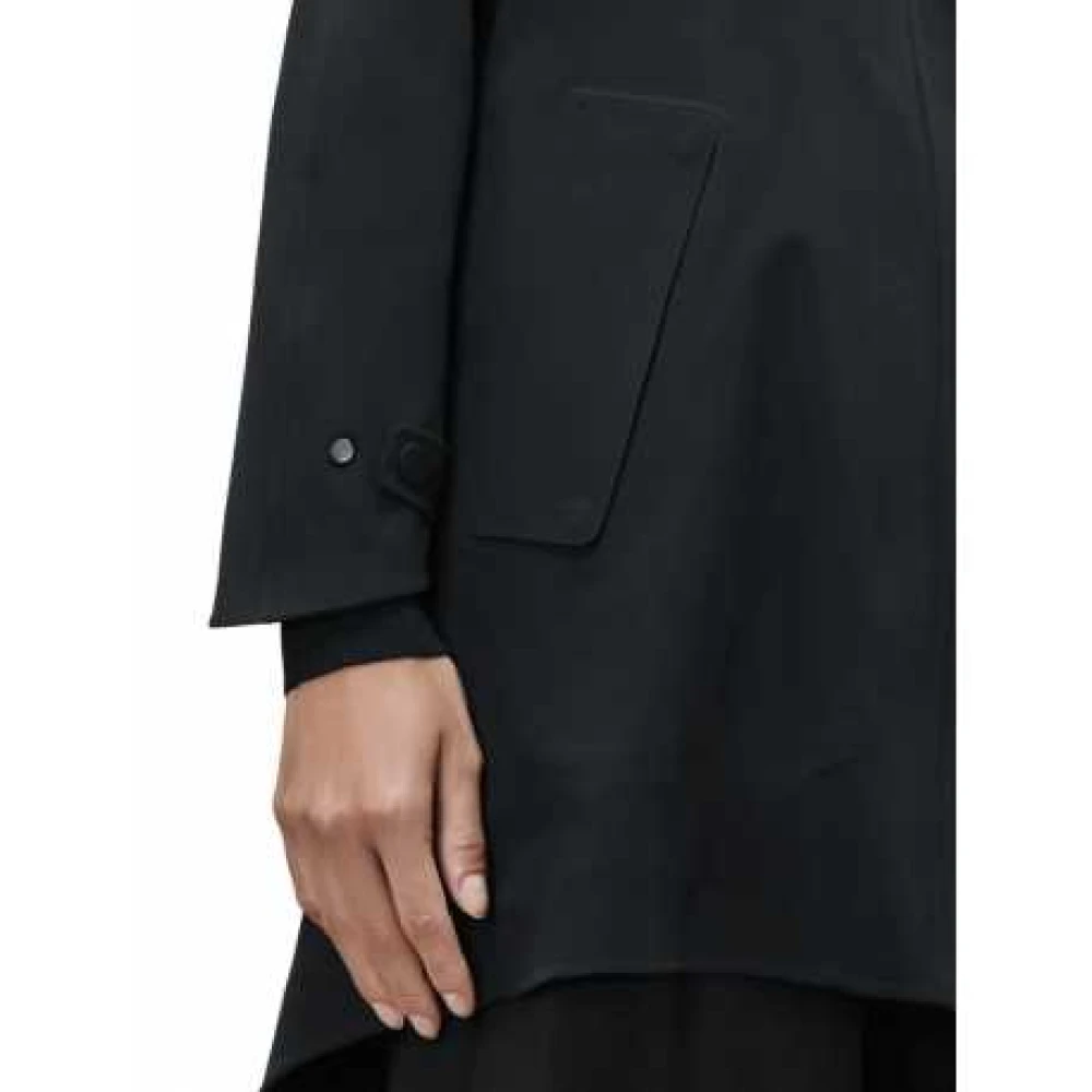 RRD Zwarte waterafstotende parka met capuchon Black Dames