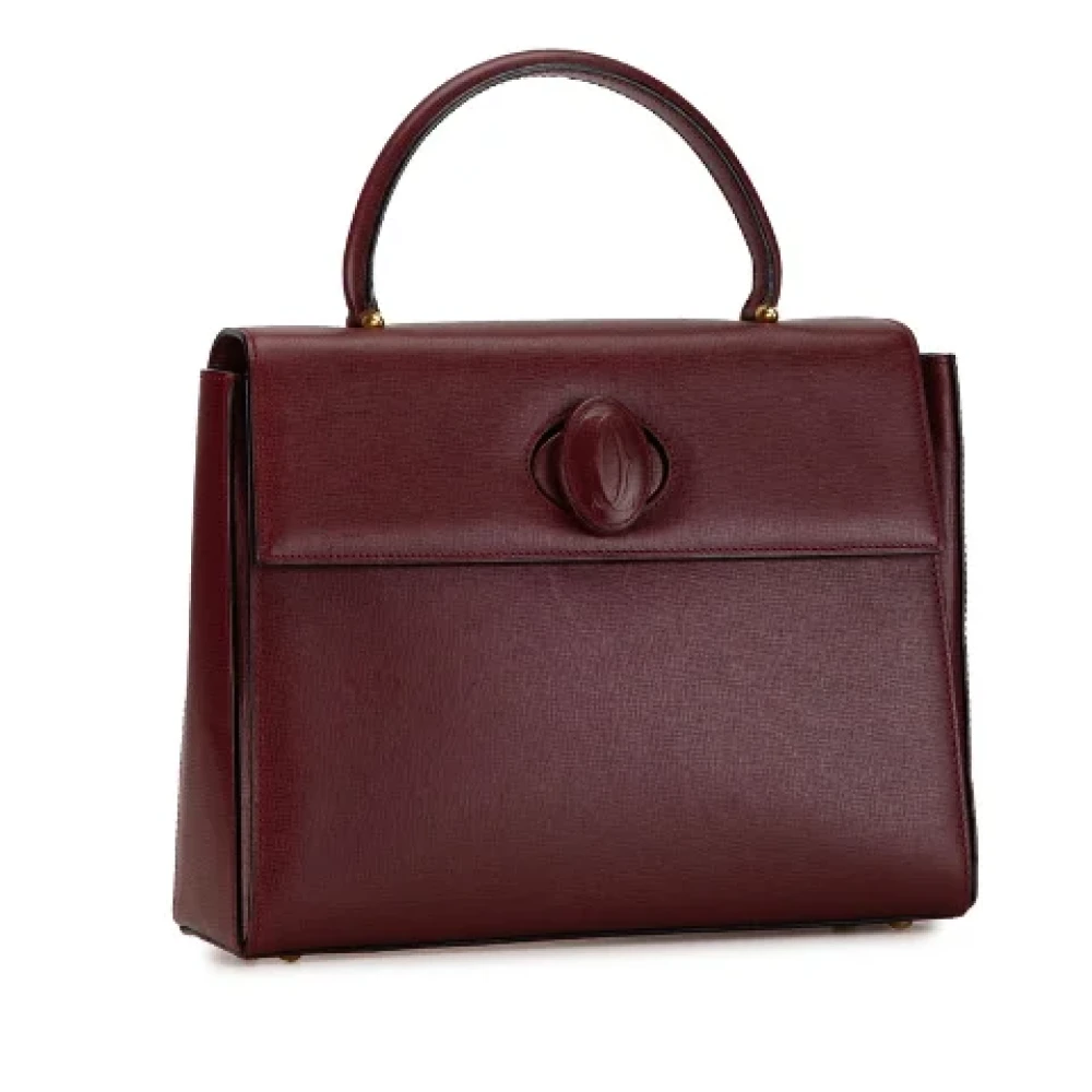 Cartier Vintage Pre-owned Leather totes Red Dames