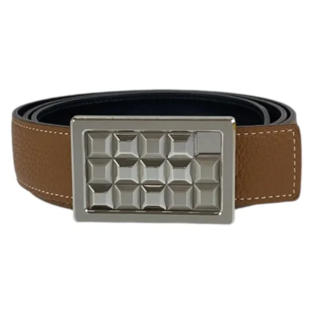 Hermès Vintage Pre-owned Leather belts Brown Heren