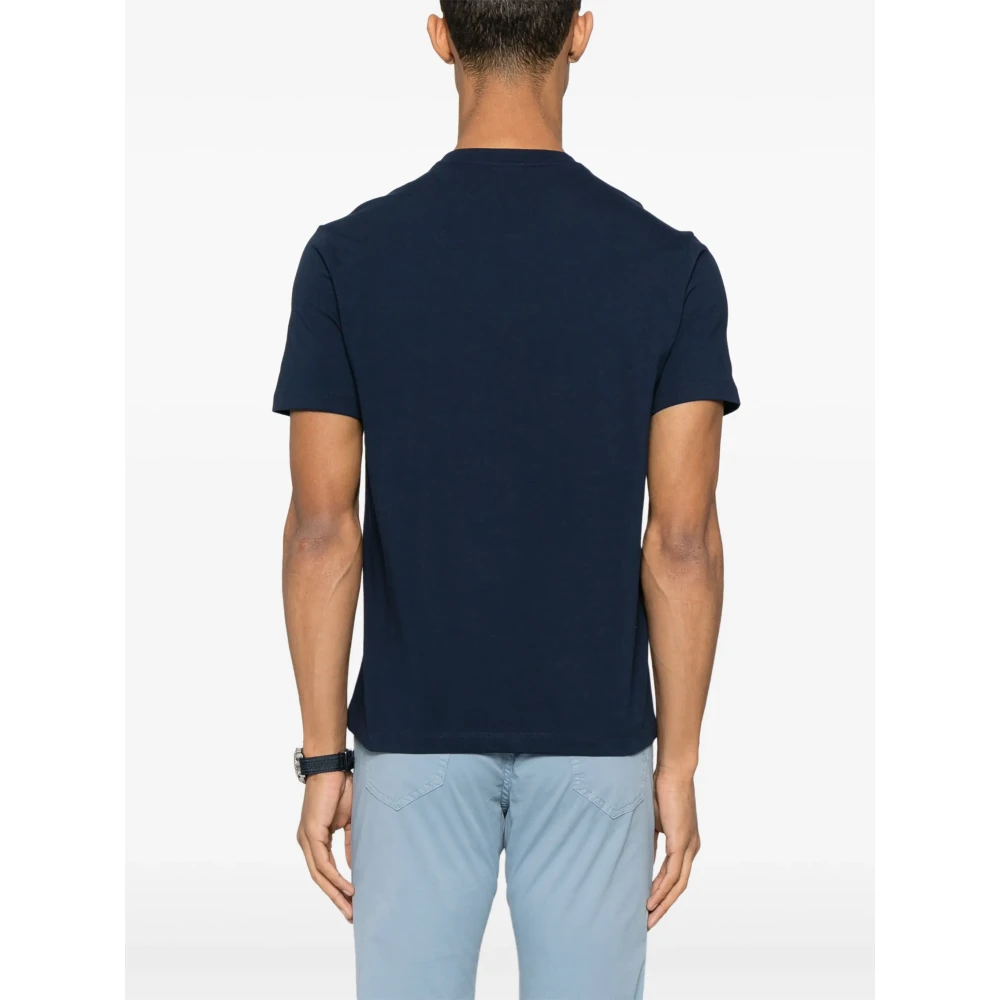 PAUL & SHARK Katoenen T-shirt in klassieke stijl Blue Heren