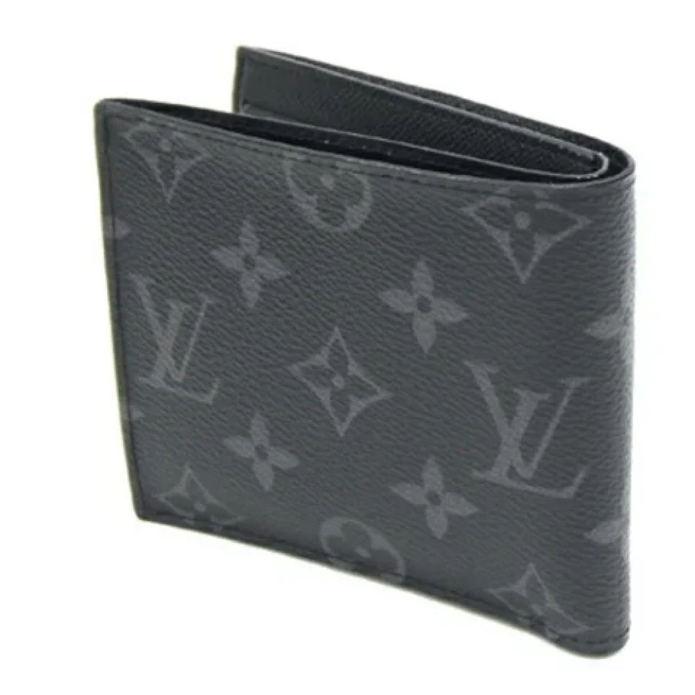 Louis Vuitton Vintage Pre-owned Fabric wallets Black Heren