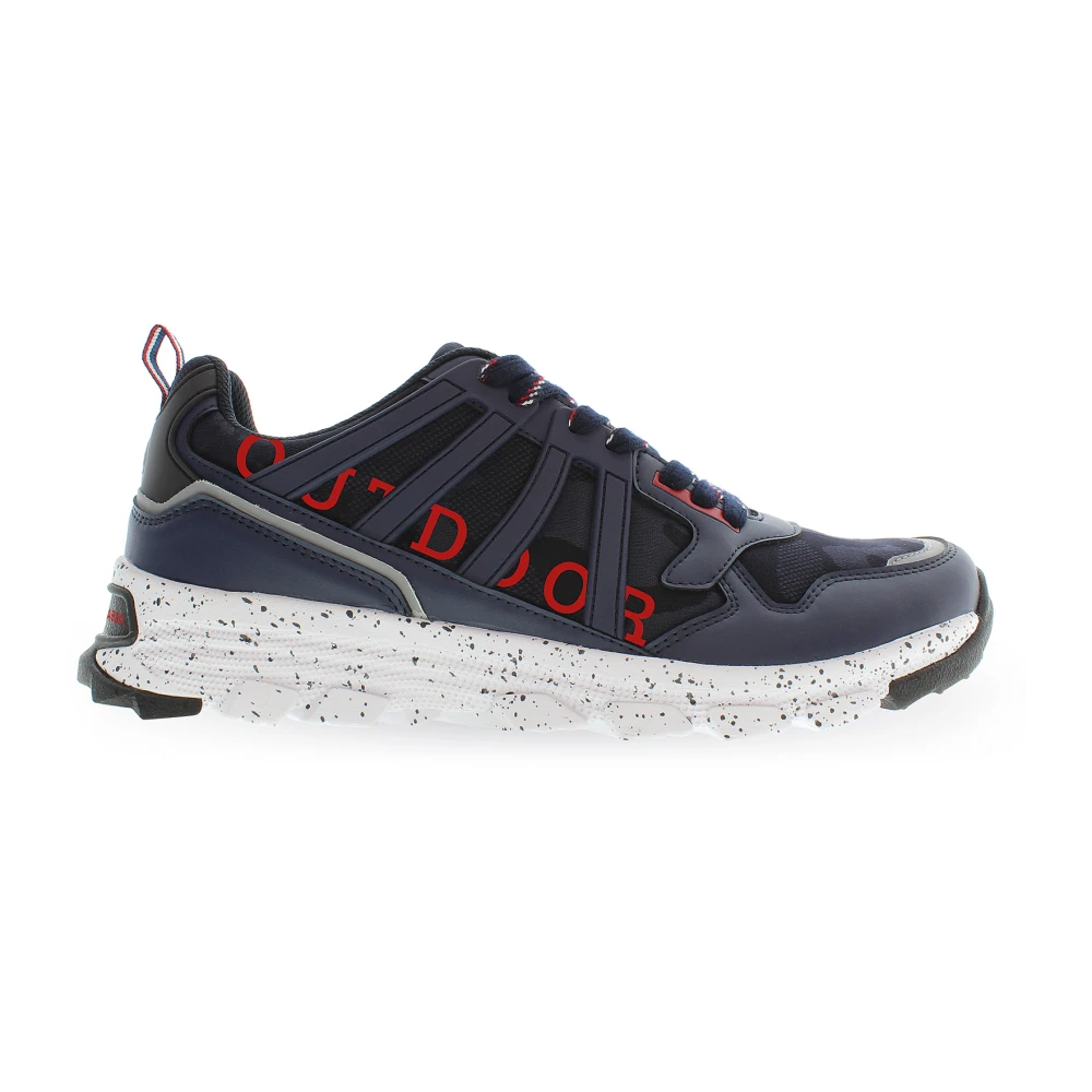 U.s. Polo Assn. Blauwe Sneakers Stijlvolle Casual Schoenen Heren Schoenen Veelkleurig Multicolor
