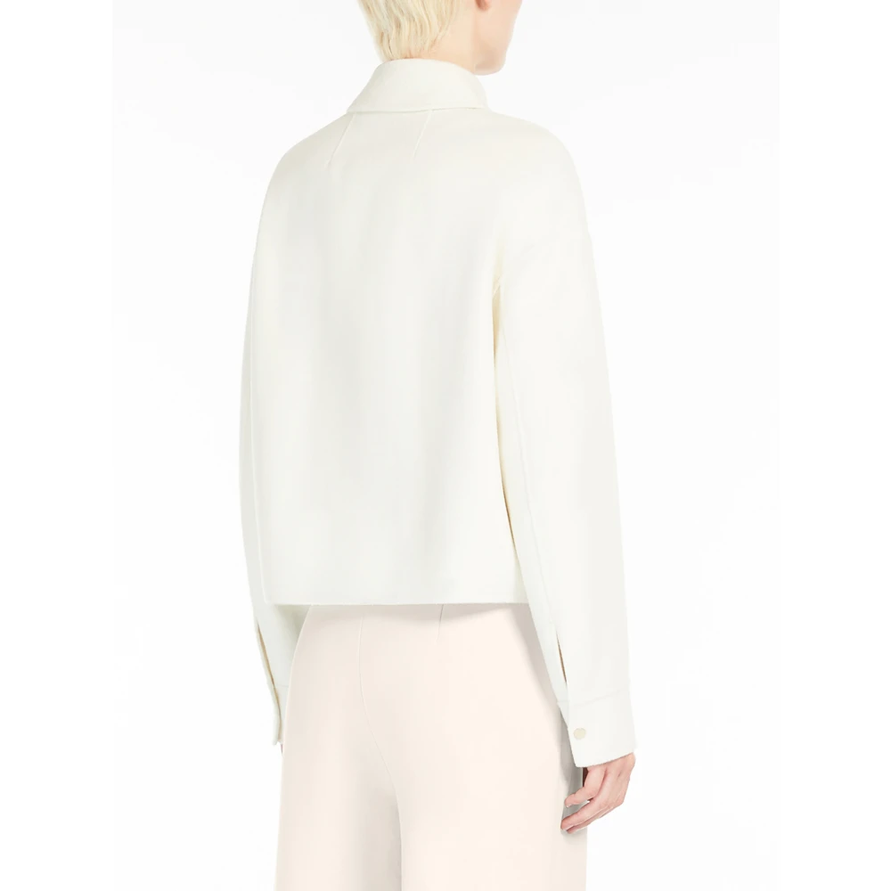 Max Mara Studio Bianco Madison Elegante Jurk White Dames