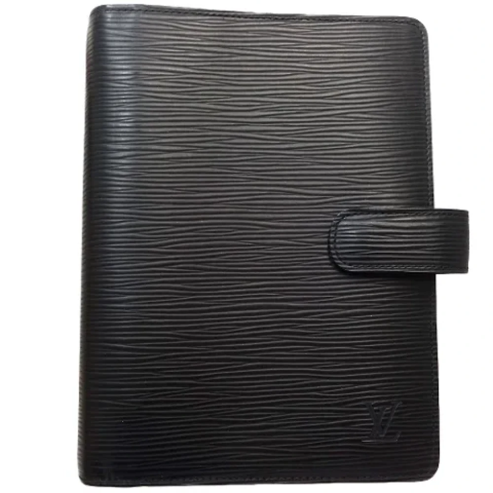 Louis Vuitton Vintage Pre-owned Leather home-office Black Dames