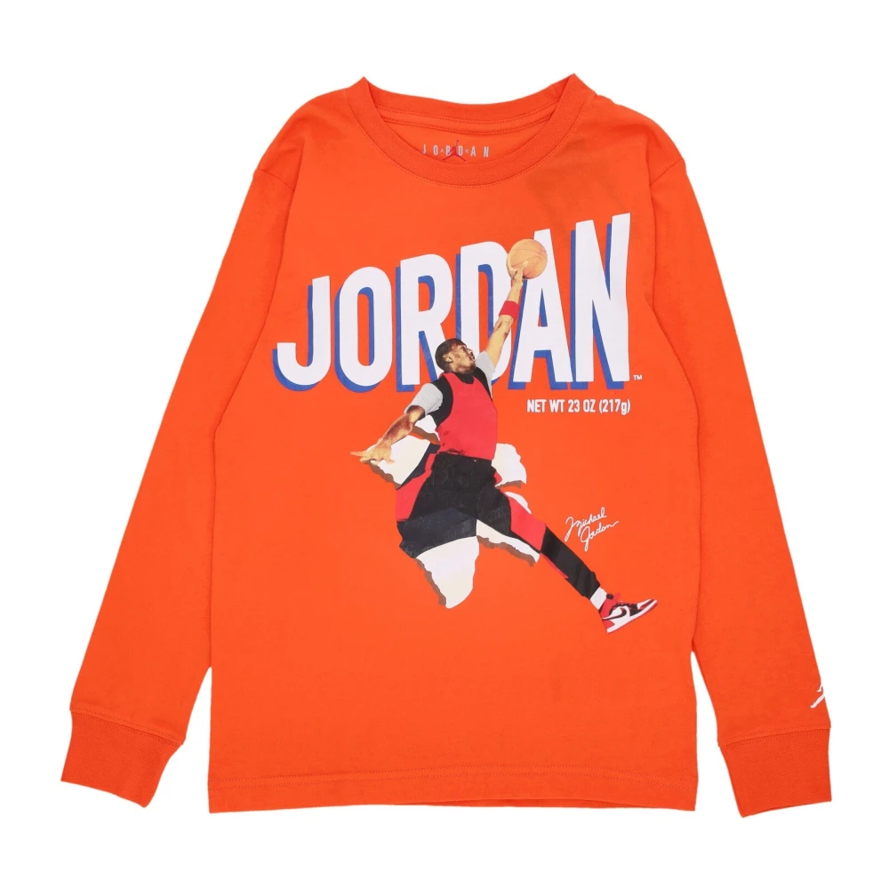 Jordan Breakout Långärmad T-shirt Orange Orange, Pojke