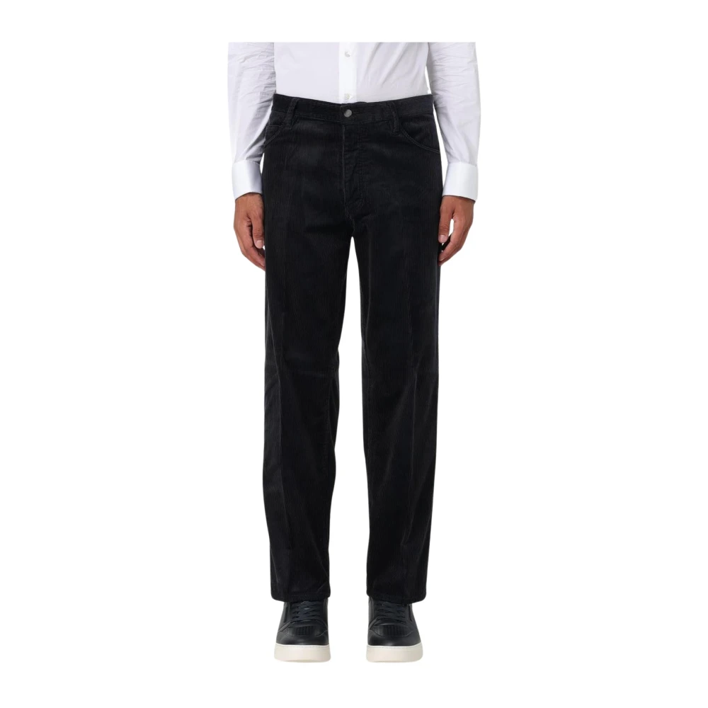 Emporio Armani Herren Blau Klassische Cordhose